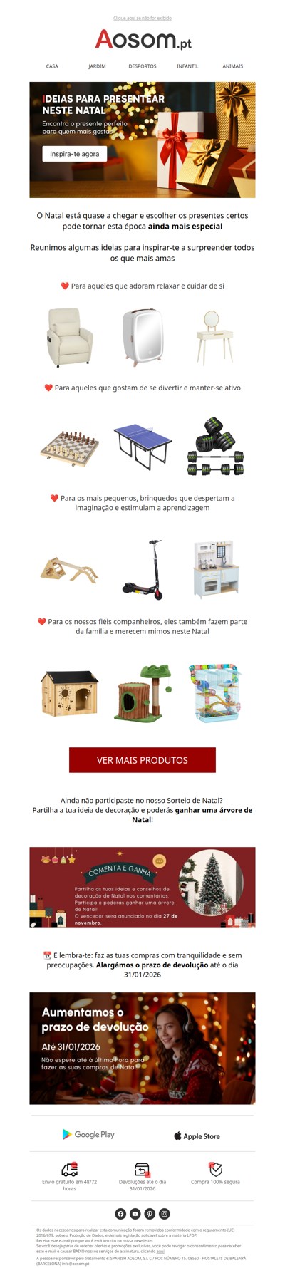 🎄 Presentes de Natal para todos + SORTEIO