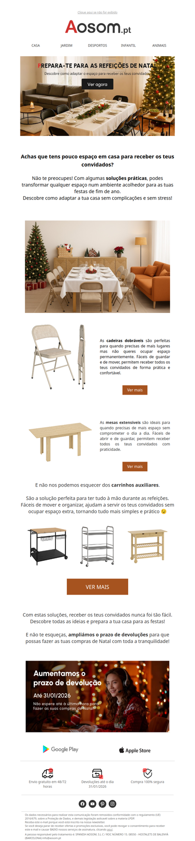 🎄 Prepara a tua casa para as festas de Natal