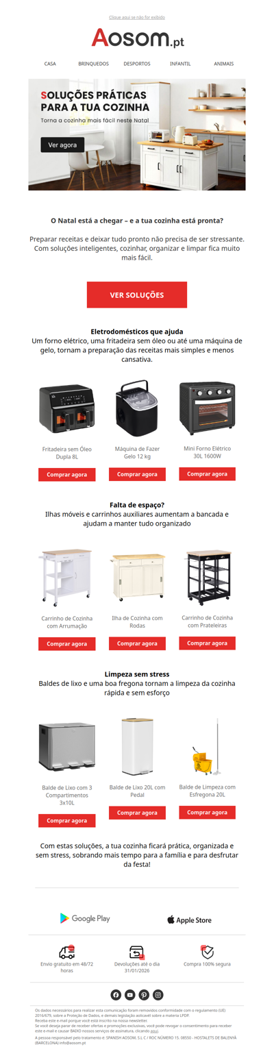 🎄A tua cozinha pronta para o Natal!