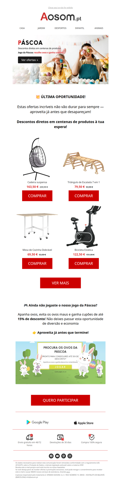 💥 ÚLTIMA OPORTUNIDADE!