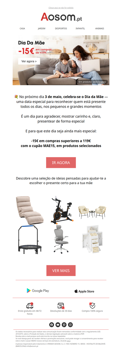 Dia da Mãe: já escolheste o presente?