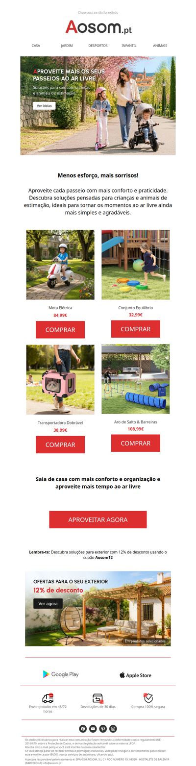 Tudo para passeios mais cómodos e práticos😃