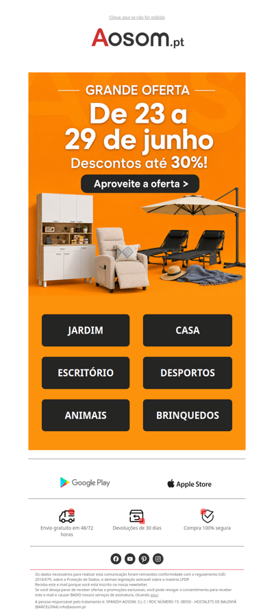 🚩Poupe até 30% esta semana