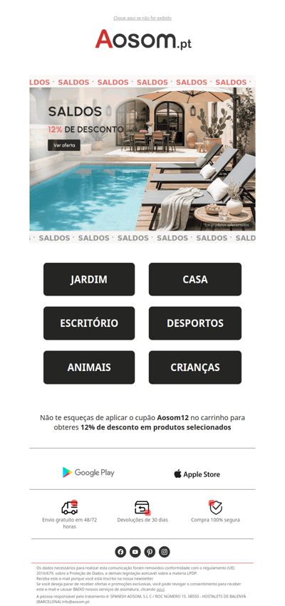 🌞SALDOS DE VERÃO