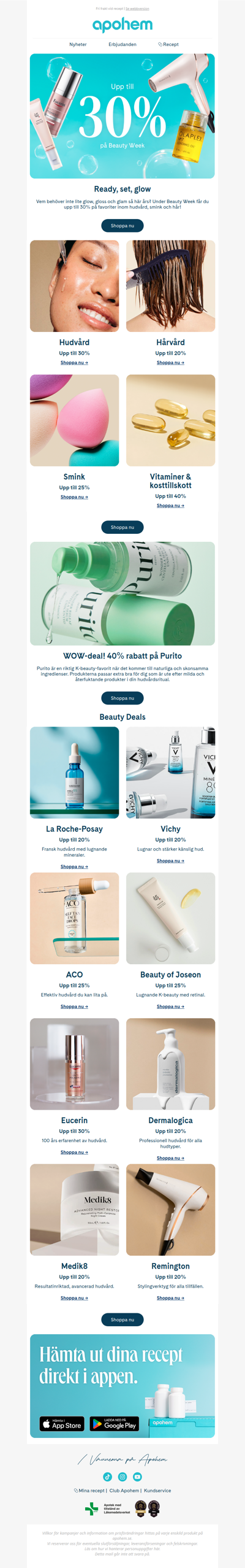 Beauty Week – upp till 30% rabatt ✨