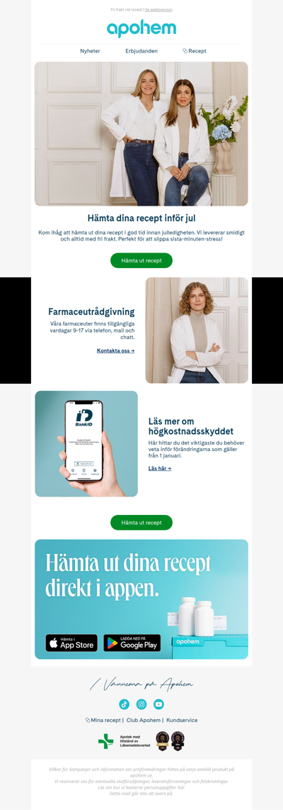 Hämta ut recepten inför jul 💊