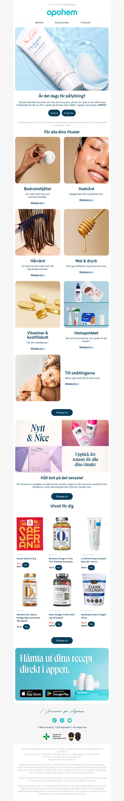 20% vid köp över 499 kr 🙋‍♀️