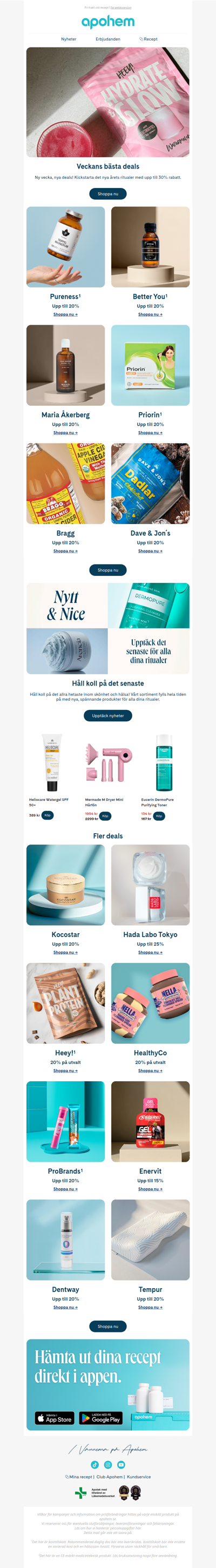 Upp till 30% för nya årets ritualer 🩵