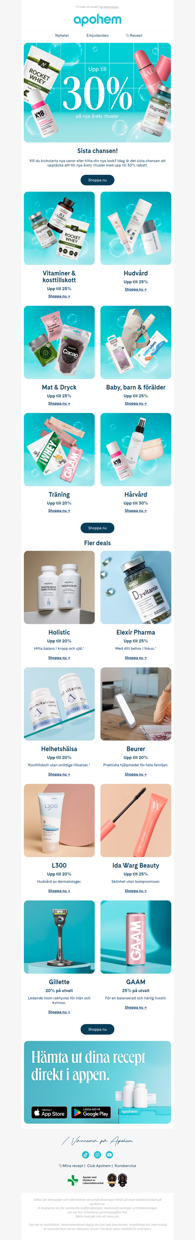 Sista chansen – upp till 30% rabatt ⏰