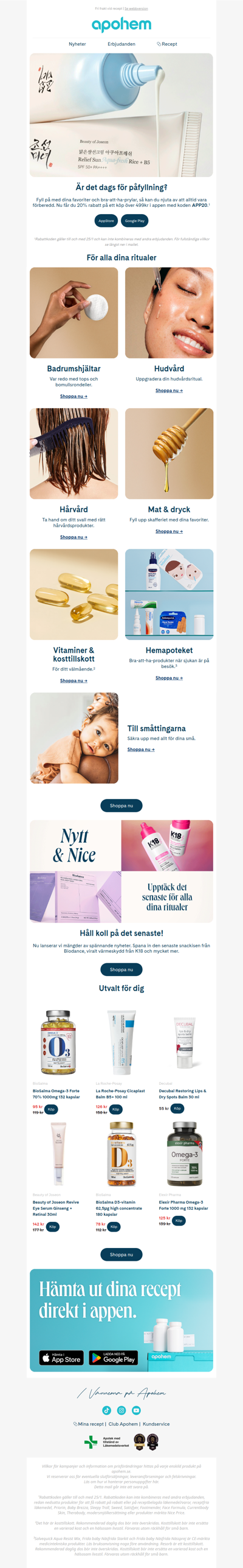 20% vid köp över 499 kr 🙋‍♀️