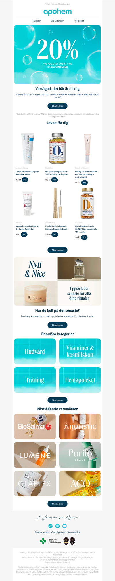 Varsågod, 20% rabatt 😍