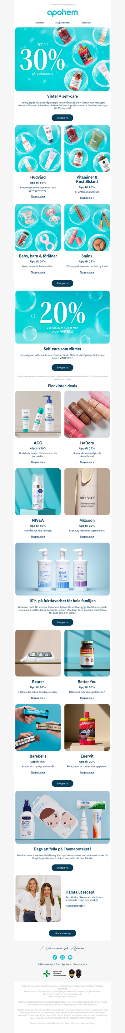 Vinterdeals – upp till 30% rabatt 🩵