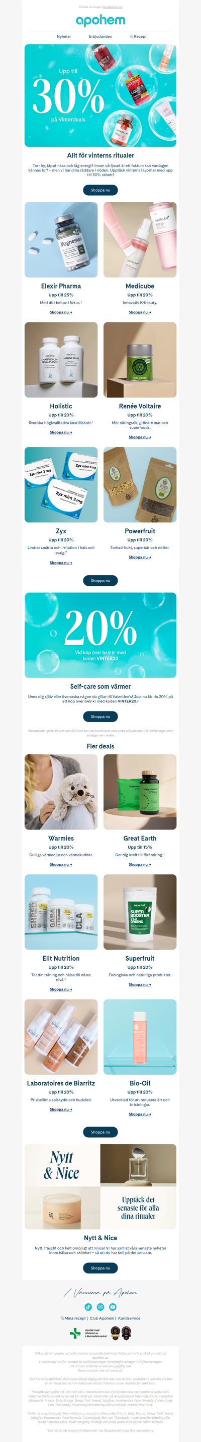 Upp till 30% på vinterns hetaste deals ❄️