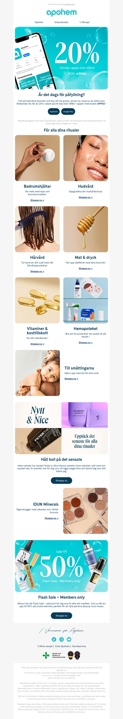 20% vid köp över 499 kr 🙋‍♀️