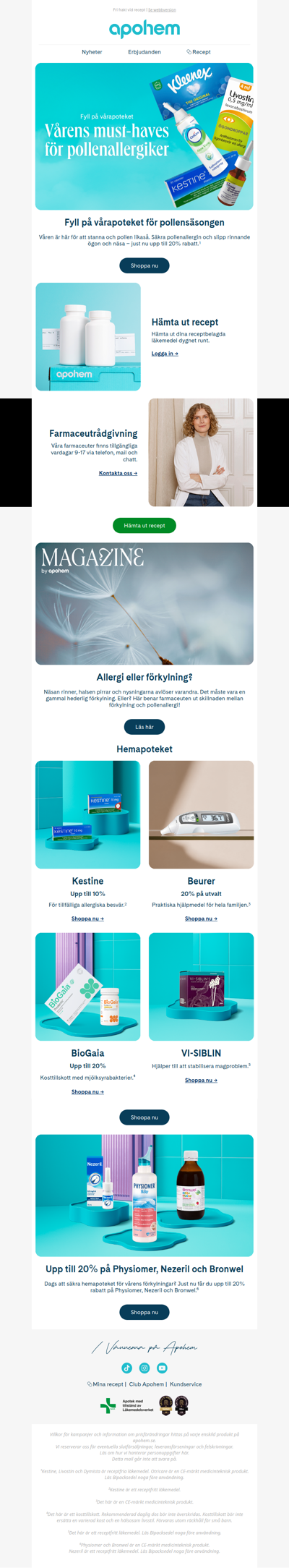 Vårens must-haves för pollenallergiker 🤧