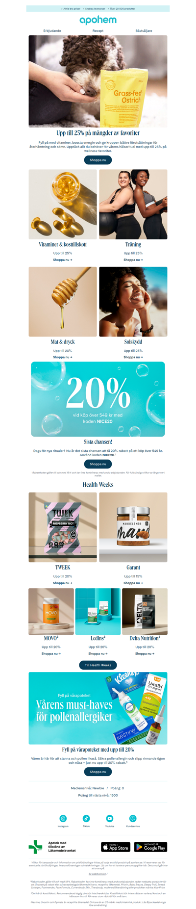 Upp till 25% rabatt 🌸