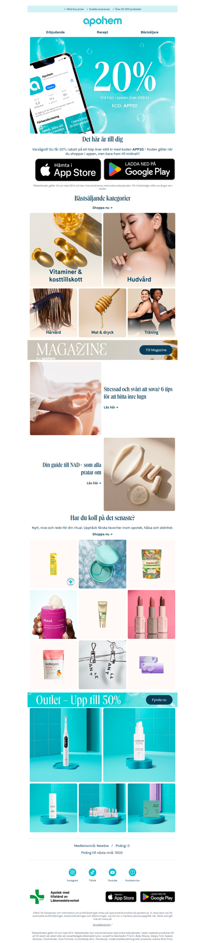 Varsågod! 20% på ett köp 🌸