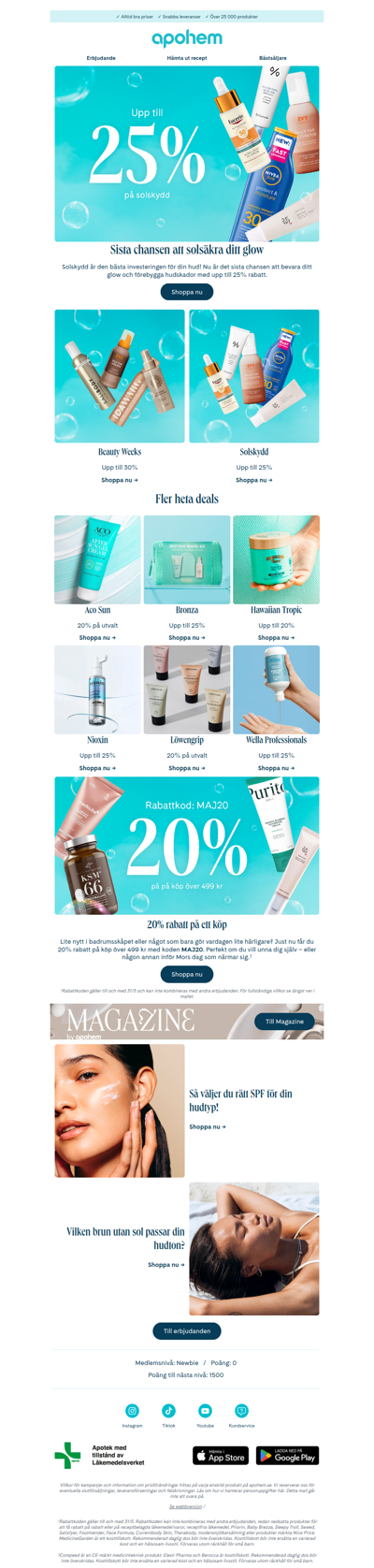 Solsäkra ditt glow med upp till 25% ✨
