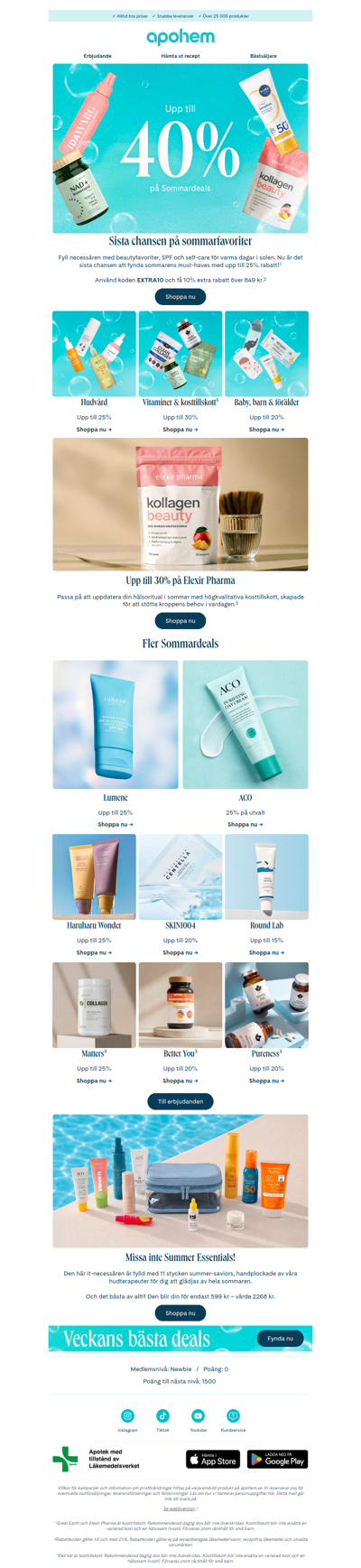 Last call - upp till 40% på sommardeals ⏰