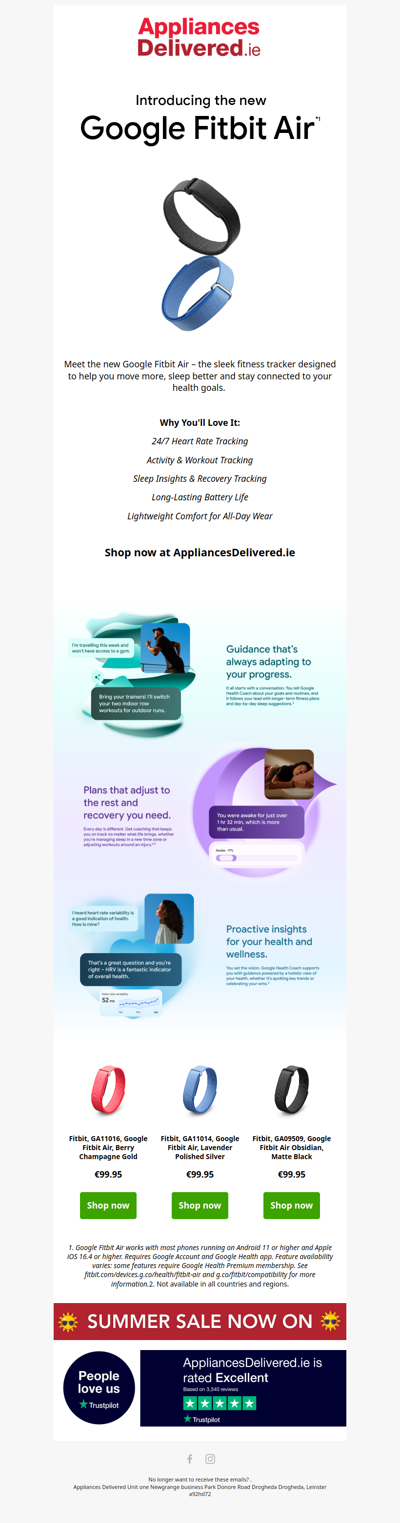 Meet Fitbit Air – Your Everyday Wellness Companion