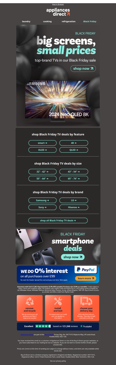 BLACK FRIDAY | TVs from just £108