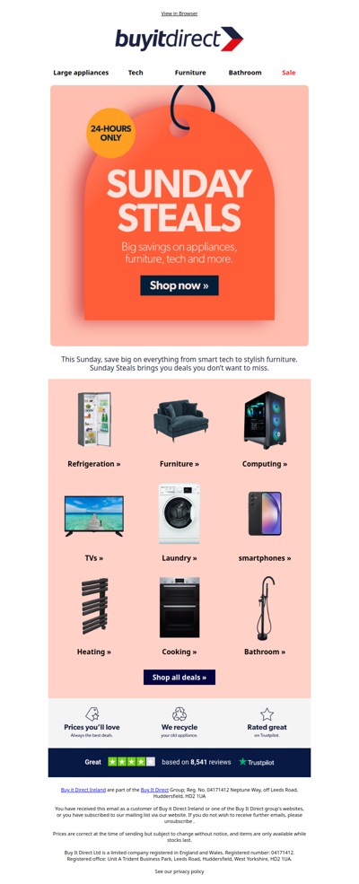 Sunday + Deals = 😀