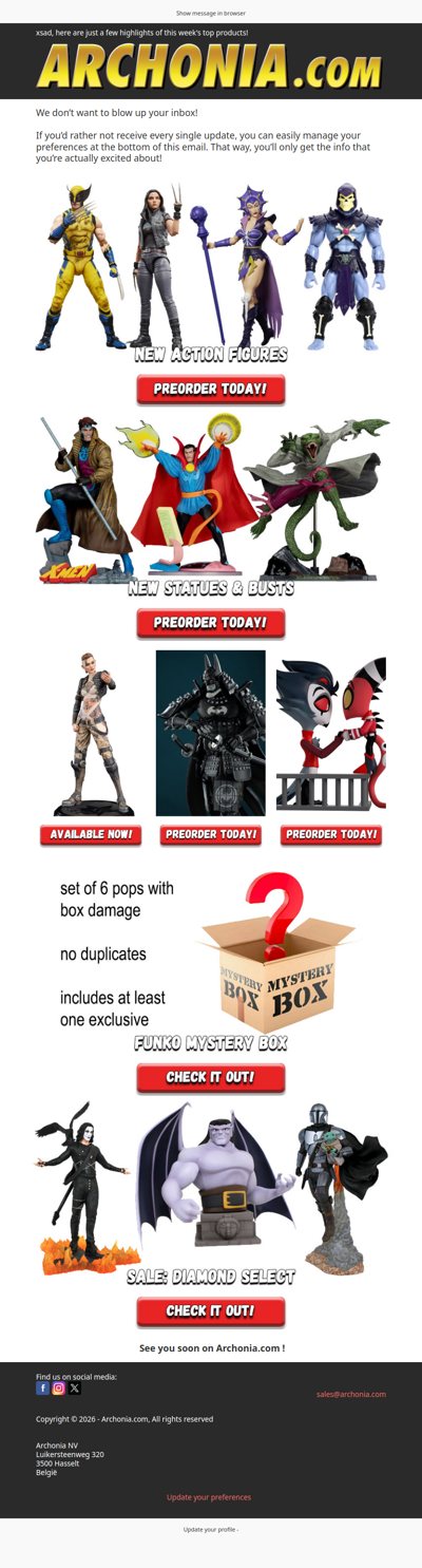 Preorder the Coolest New Collectibles