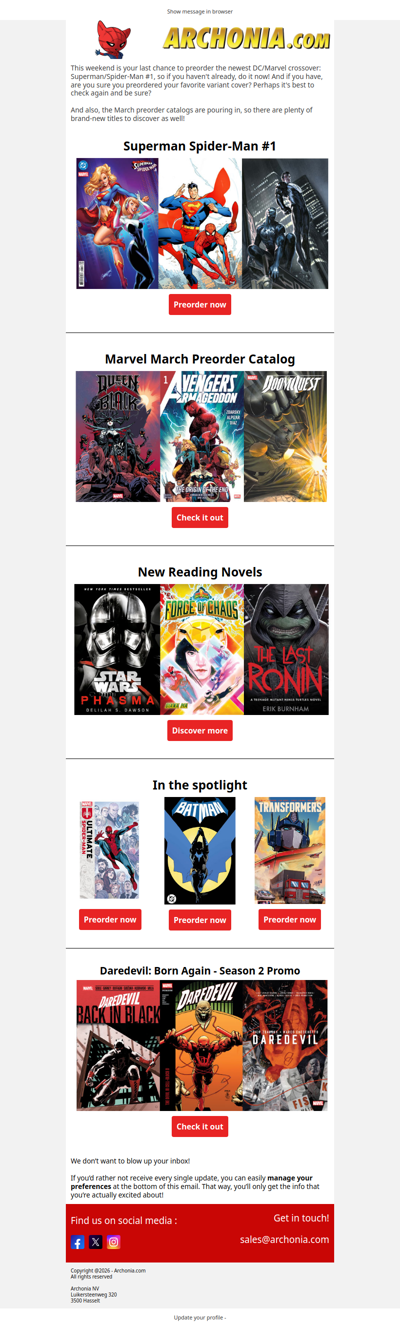 ICYMI: Superman Spider-Man #1 is on FOC! 👀