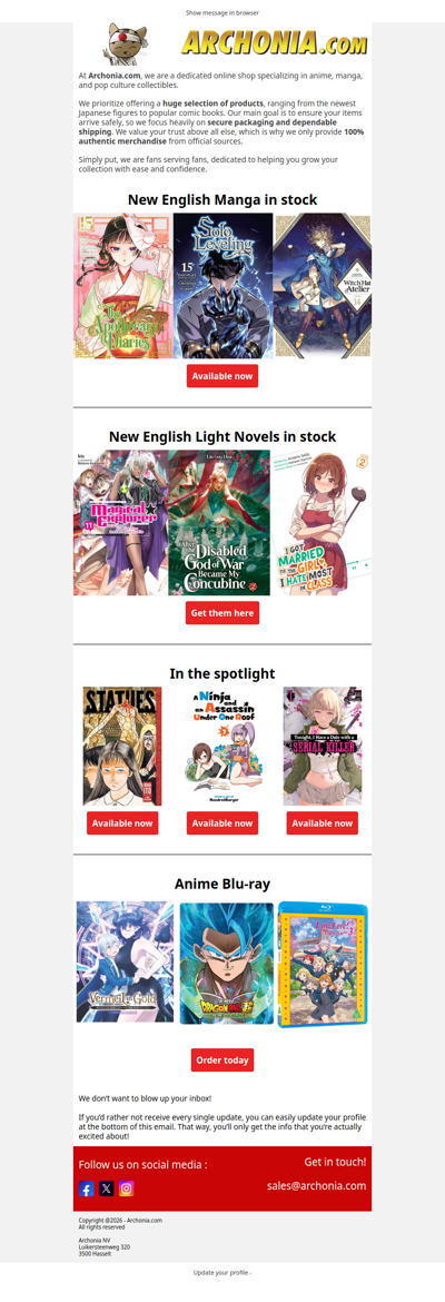 Manga & light novels for your book shelf
