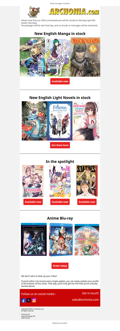 New manga & light novels to discover