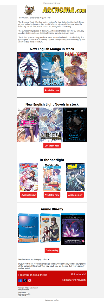 New manga & light novels to discover