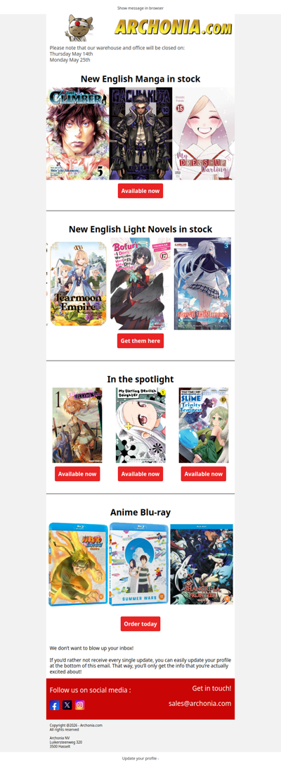 New manga & light novels to discover