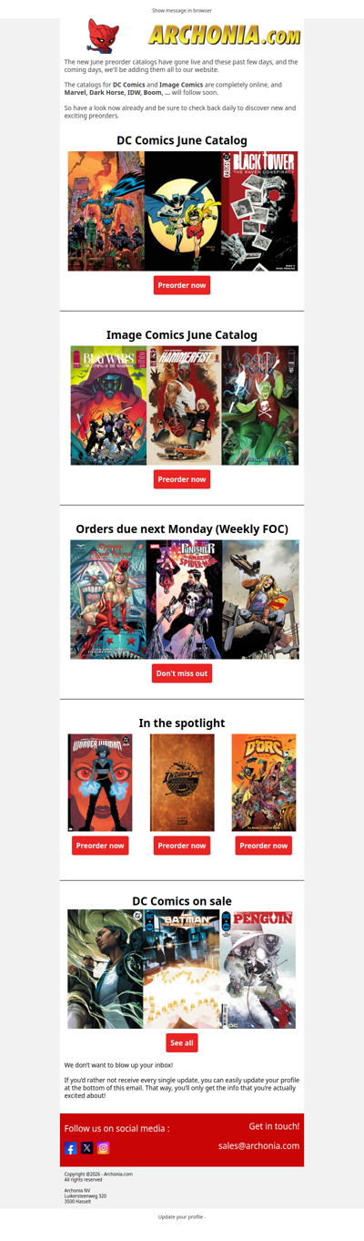 The June Preorder Catalogs are arriving