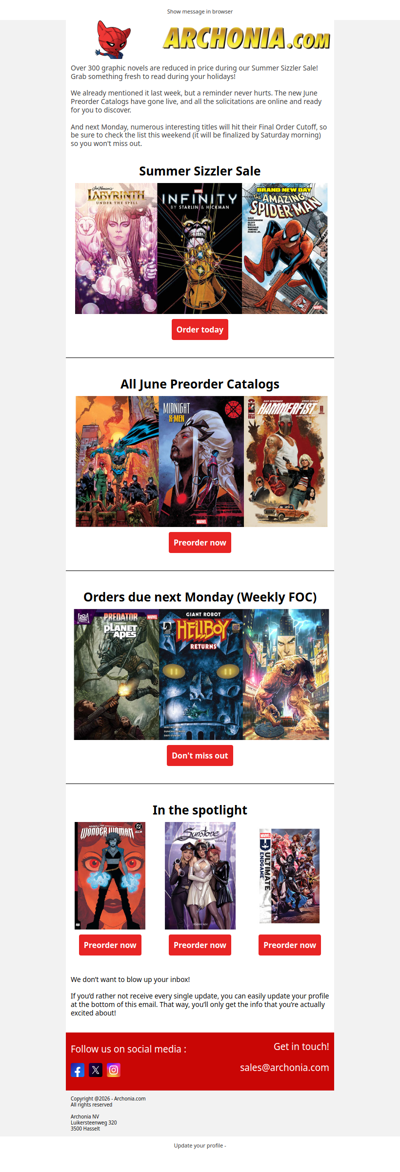 Summer Sizzler Sales!