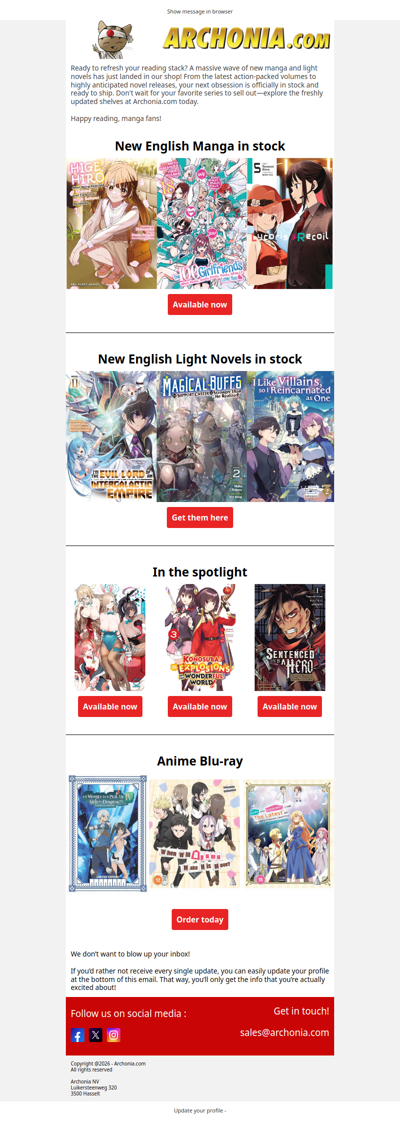 Check out our newest Manga & Light Novels