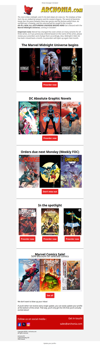 🦇 Midnight comes quickly. Get ready for the Darkest Marvel Universe you've ever seen!