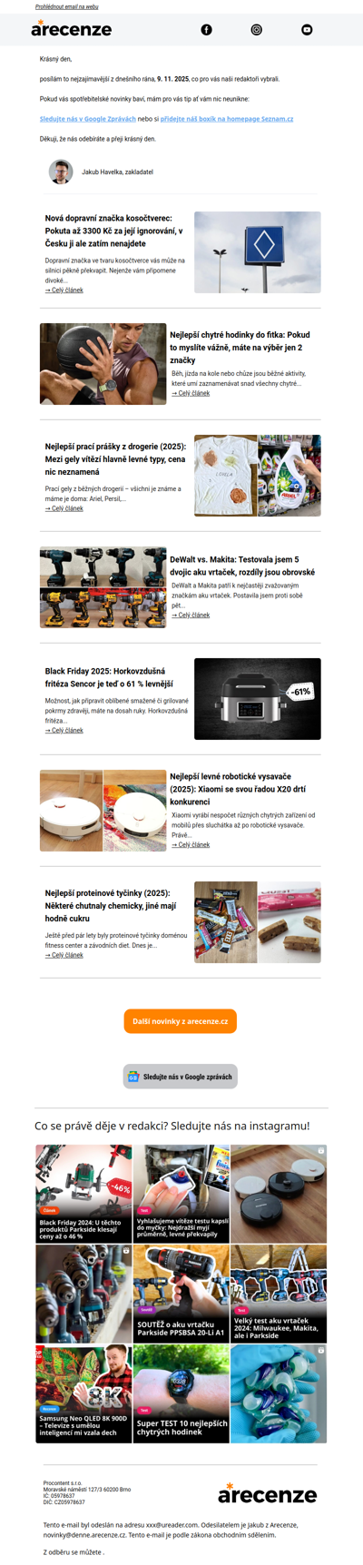 Novinky pro spotřebitele - 9. 11. 2025 - Slevy, testy a další články
