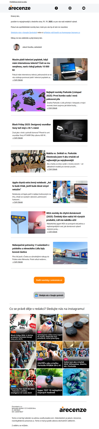 Novinky pro spotřebitele - 11. 11. 2025 - Slevy, testy a další články