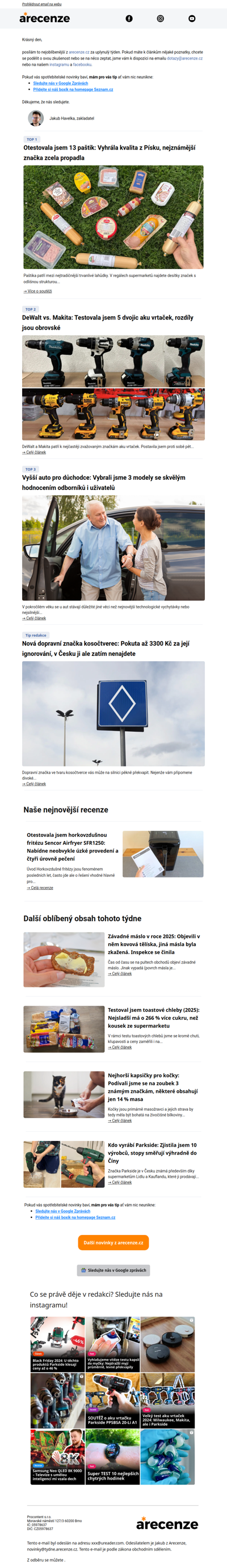 Nejžhavější články za minulý týden