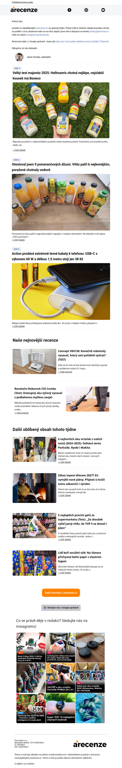 5 nejlepších článků z arecenze.cz za uplynulý týden