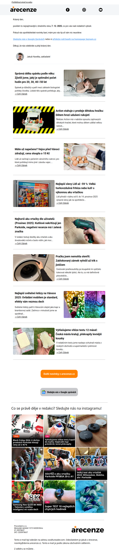 Novinky pro spotřebitele - 7. 12. 2025 - Slevy, testy a další články