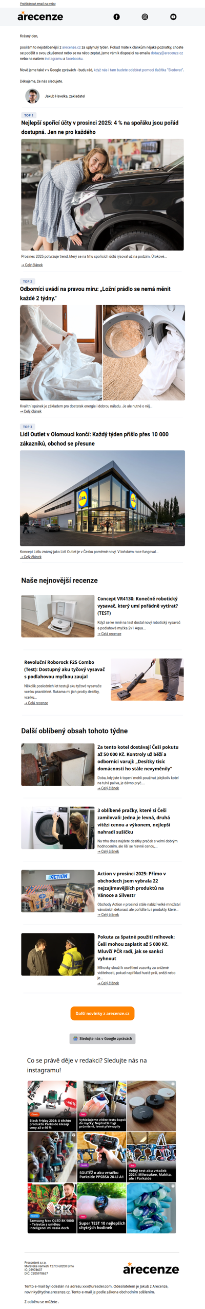 5 nejlepších článků z arecenze.cz za uplynulý týden