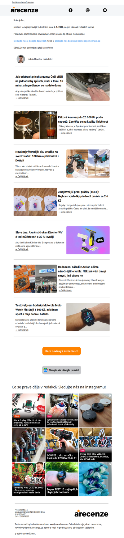 Novinky pro spotřebitele - 6. 1. 2026 - Slevy, testy a další články