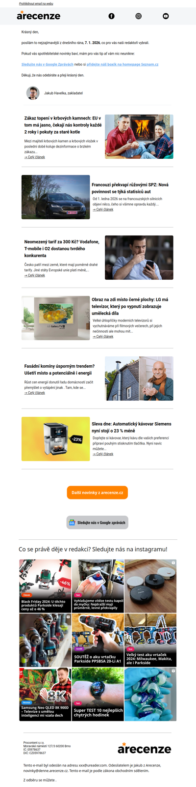 Novinky pro spotřebitele - 7. 1. 2026 - Slevy, testy a další články