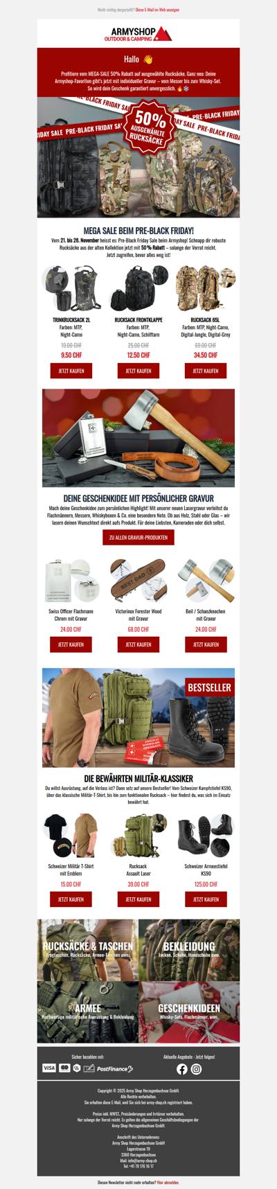 Black Friday Sale & individuelle Gravur-Geschenke. 🔖 🎁