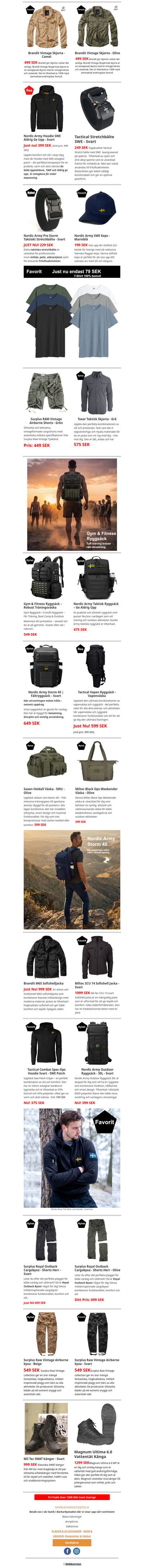 Våren är här – upptäck massor av nya ryggsäckar och skjortor hos  -  Armygross.se