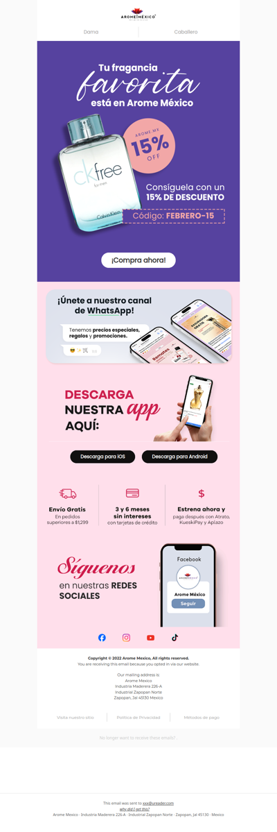 🚨 Por tiempo limitado: 15% de descuento 🛍️