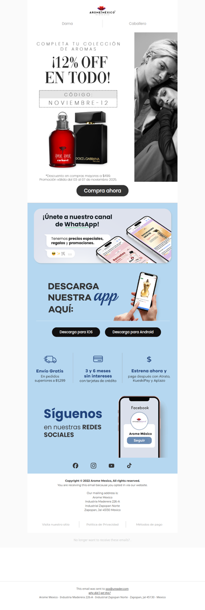 ¿Buscas un nuevo perfume? Este código exclusivo es para ti. ✨😉