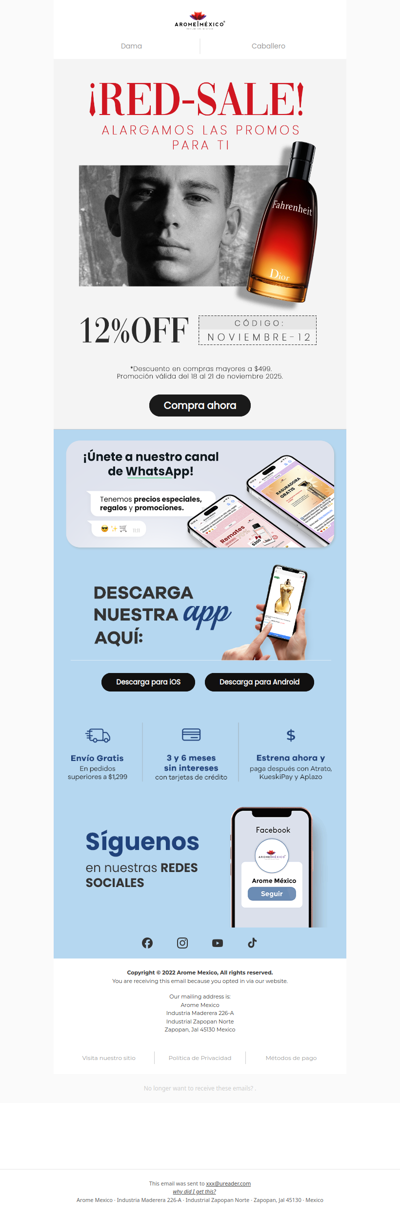 ¡RED SALE! 🔥✨ TODA la tienda con 12OFF