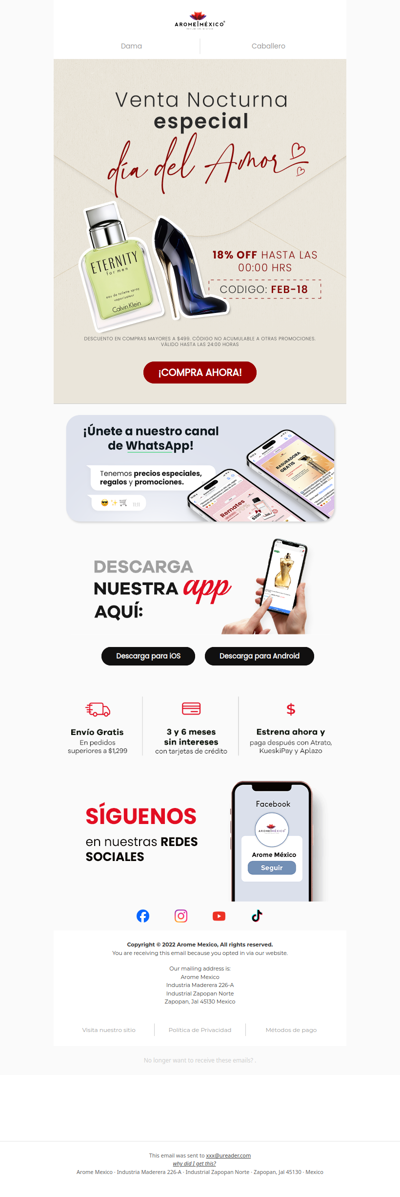 🌙 18% OFF  en todo hasta la media noche. ¡Aprovecha!